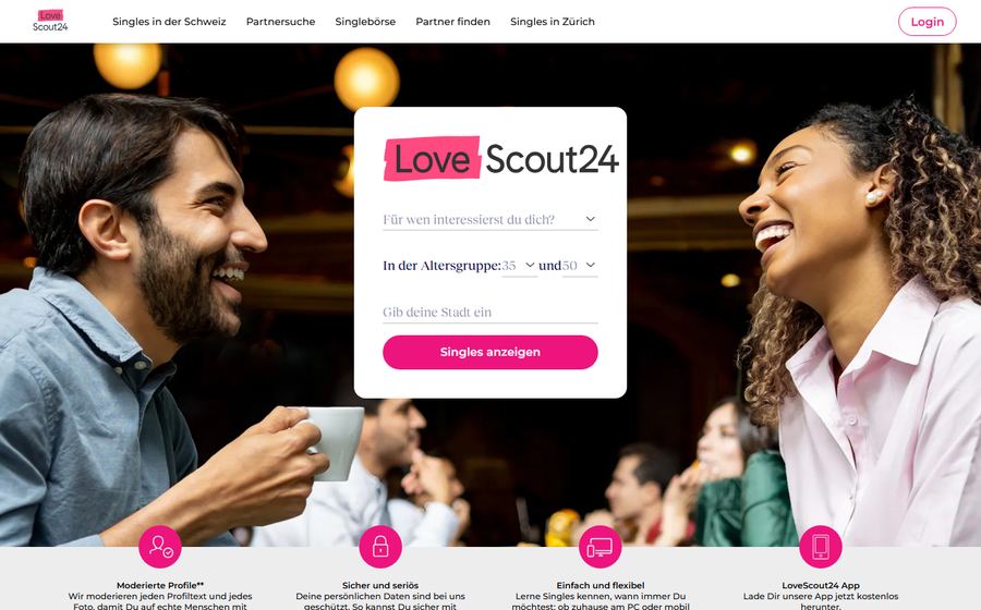 Startseite von LoveScout24