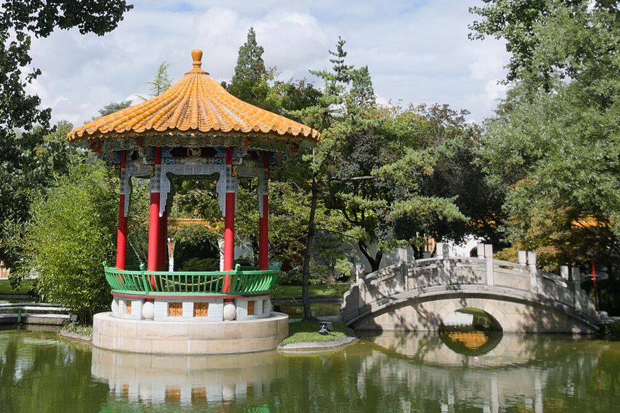 Pavillon im Chinagarten beim Zürichhorn