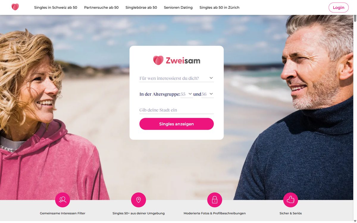 Startseite von Zweisam